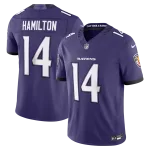 Kyle Hamilton Baltimore Ravens Nike Vapor F.U.S.E. Sewn Down Limited Jersey - Purple